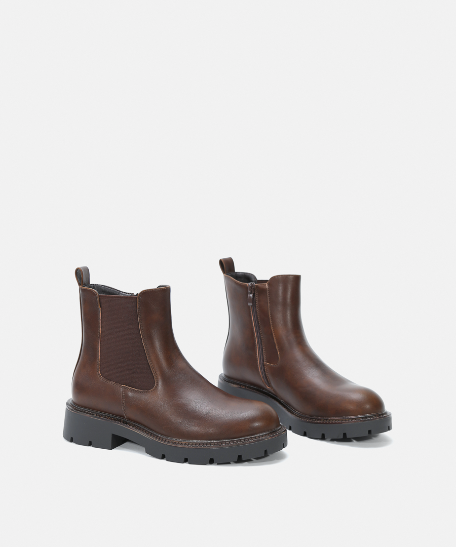 Botines planos chelsea image number null